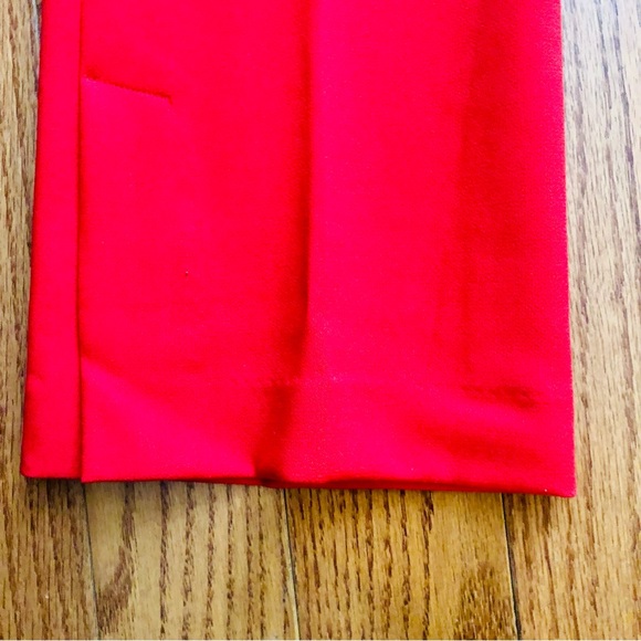 Ann Taylor RARE Skinny Flare with Vent Hem Red Trouser Pant Women’s Size 8 - Picture 9 of 13